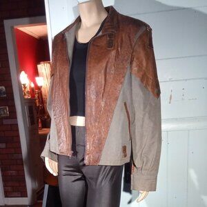 GABRIELLE OF NEW YORK - Leather and Fabric Jacket